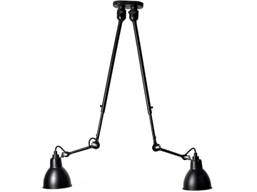 N°302 DOUBLE - Adjustable steel ceiling lamp by DCWéditions
