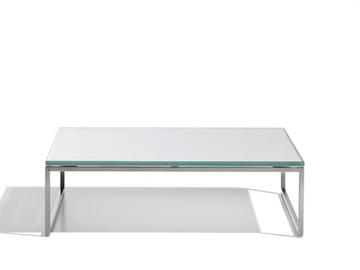 DS-160 - Sled base low glass and steel coffee table by de Sede