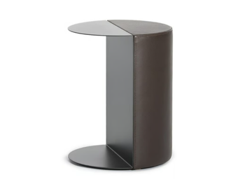 DS-5250 TANGO - Round leather and sheet metal coffee table by de Sede