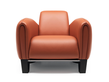 DS-57 AERO - Club leather armchair with armrests by de Sede