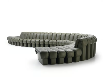 DS-600 SNAKE - Modular curved sofa by de Sede