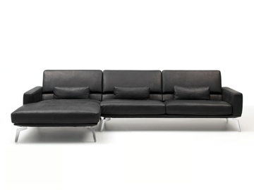 DS-87 DONNA - Sectional leather sofa with chaise longue by de Sede