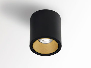 BOXY R SOFT DIM8 - Round ceiling LED metal spotlight by Deltalight