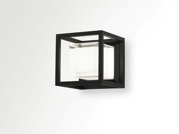 MONTUR S LED - LED opal glass wall light by Deltalight