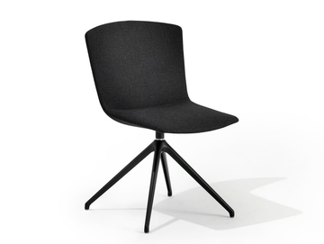 CALUM HOME - Swivel upholstered chair with 4 star-base by Desalto