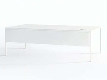 HELSINKI - Rectangular steel office desk with drawers by Desalto