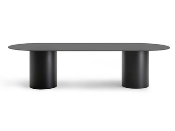 MM8 - Oval aluminium table by Desalto