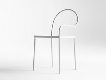 SOFTER THAN STEEL - Metal chair open back by Desalto