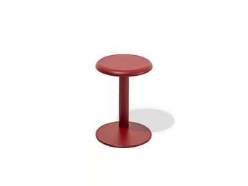 STRONG - Low trestle-based steel stool by Desalto