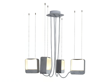 EAU DE LUMIÈRE 4 PETIT - LED pendant lamp by DESIGNHEURE