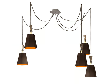 LUXIOLE 5 PETIT - Fabric pendant lamp by DESIGNHEURE