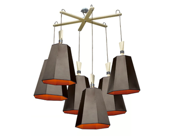 LUXIOLE 6 - LED fabric pendant lamp by DESIGNHEURE