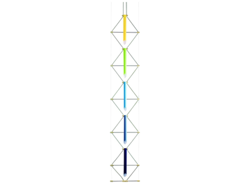 MOZAIK 1x5 - LED pendant lamp by DESIGNHEURE