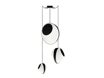 REEF 3 MIXTE - LED fabric pendant lamp by DESIGNHEURE