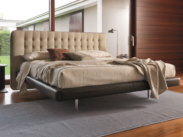 DEDALO UP - Double bed with upholstered headboard by Désirée divani