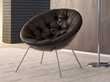 NEST ONE - Leather armchair by Désirée divani