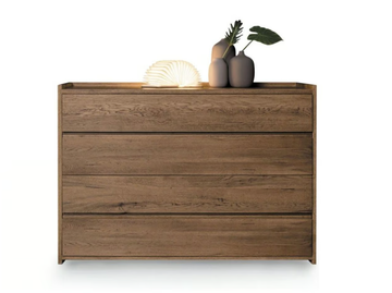 GROOVE - Solid wood chest of drawers by Devina Nais
