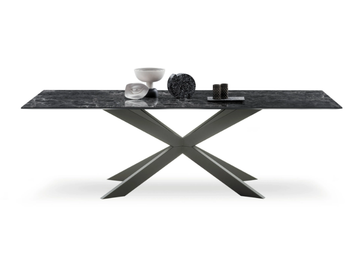 MANHATTAN MY GLASS - Rectangular tempered glass table top by Devina Nais