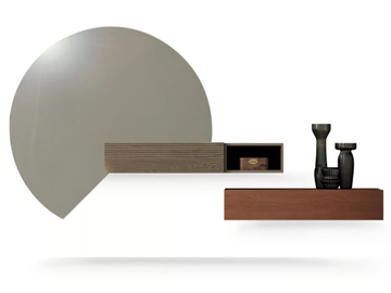 ZERO.16 - Floating modular wooden chest of drawers by Devina Nais