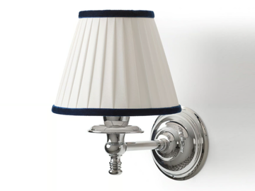 DAISY VELVET - Fabric wall lamp with brass arm by Devon&Devon