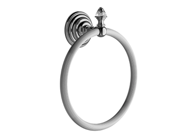 DIAMOND - Brass towel ring by Devon&Devon