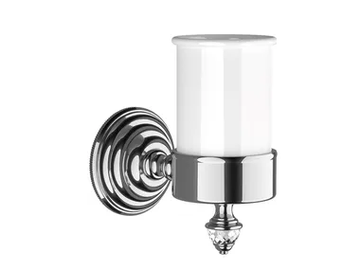DIAMOND - Wall-mounted ceramic toothbrush holder by Devon&Devon