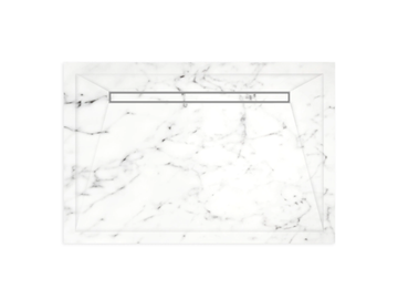 ELEGANCE - Rectangular Carrara marble shower tray by Devon&Devon