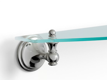 KALOS - Crystal and brass bathroom wall shelf by Devon&Devon
