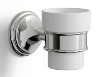 KALOS - Wall-mounted ceramic toothbrush holder by Devon&Devon