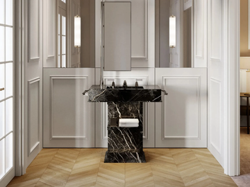 MY LOVE WATER VANITY SMALL - Single vanity unit with integrated washbasin by Devon&Devon