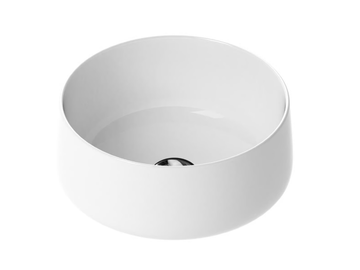 SCOTTIE - Countertop round single ceramic washbasin by Devon&Devon