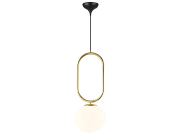 SHAPES - Dimmable opal glass pendant lamp by DFTP
