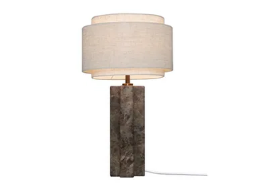 TAKAI - Linen and marble table lamp by DFTP