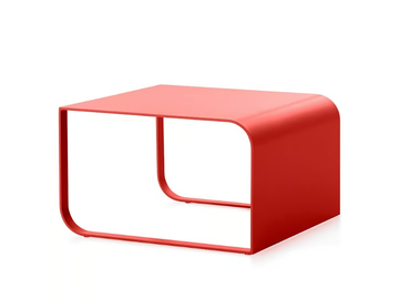 ARUMI 3 - Square aluminium garden side table by Diabla