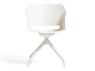 CLOP - Trestle-based polypropylene office chair with armrests by Diemme