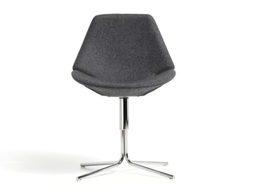 EON - Swivel with 4-spoke base fabric chair by Diemme