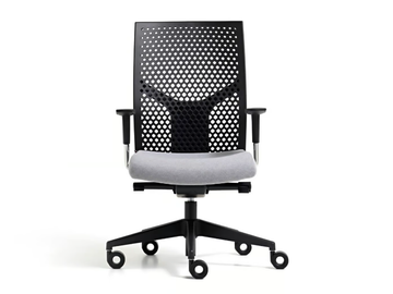 FIT POLY - Polypropylene office chair with armrests with 5-Spoke base by Diemme