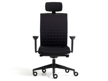FIT - Polypropylene executive chair with 5-spoke base with headrest by Diemme