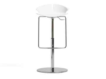 RED HOT - Polypropylene stool height-adjustable with footrest by Diemme