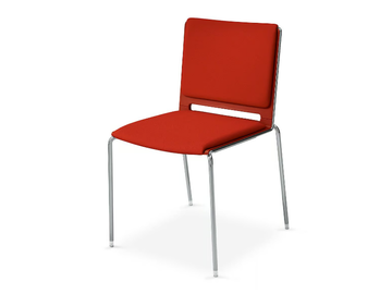 LAFILÒ SOFT - Upholstered stackable chair by Diemmebi