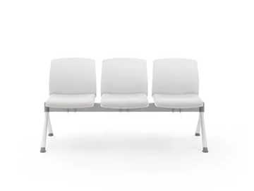 LIBRA EASY SOFT - Freestanding plastic beam seating with integrated cushion by Diemmebi