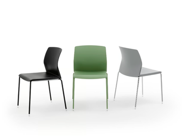 LIBRA PLASTIC - Stackable plastic chair by Diemmebi