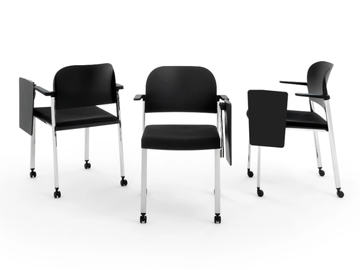 MAKEUP EASY SOFT - Polypropylene training chair with writing tablet by Diemmebi