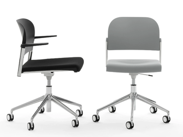 MAKEUP EASY SOFT - Upholstered office chair by Diemmebi