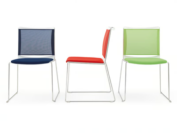 S’MESH SOFT - Sled base polypropylene chair by Diemmebi