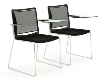 S’MESH SOFT - Training chair with writing tablet by Diemmebi