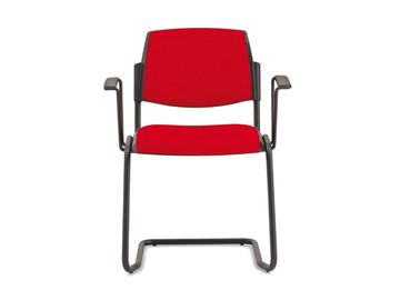 VOLÉE SOFT - Fabric chair with armrests by Diemmebi