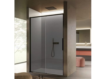 BRAVE 02 - Niche glass shower cabin with sliding door by DISENIA