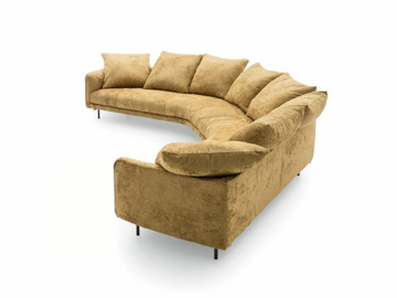 AVENUE SOFT - Curved fabric sofa by Ditre Italia