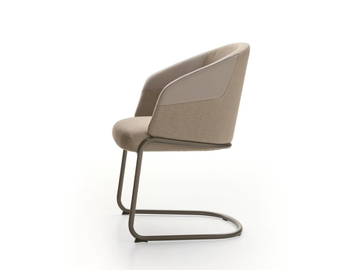 CENTRAL PARK - Cantilever chair with armrests by Ditre Italia